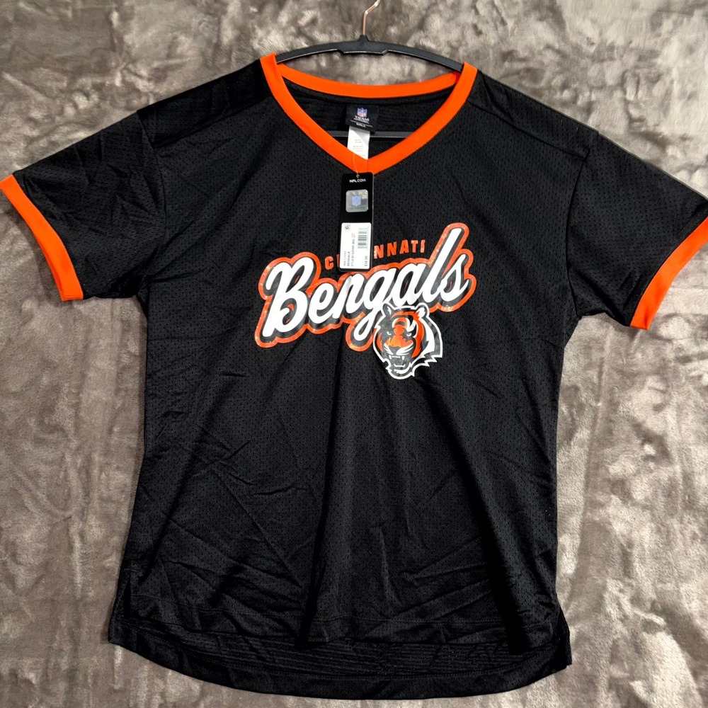 Cincinnati Bengals Jersey Girls L (11/13) Black Team Apparel Football‎ Team NFL